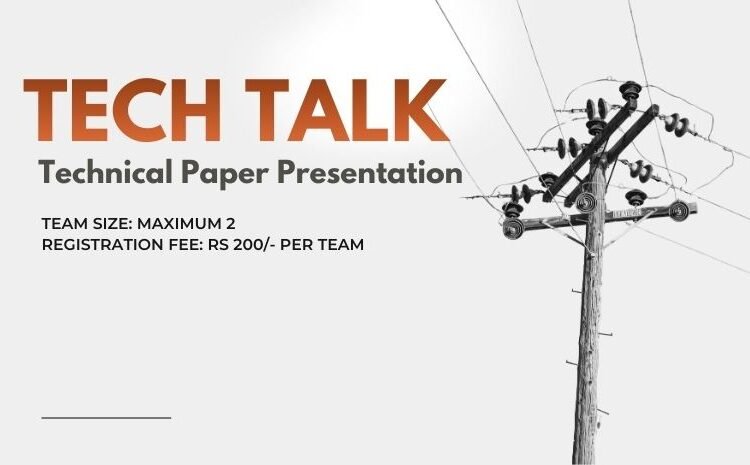 EEE 1: TECH TALK (Technical Paper Presentation)